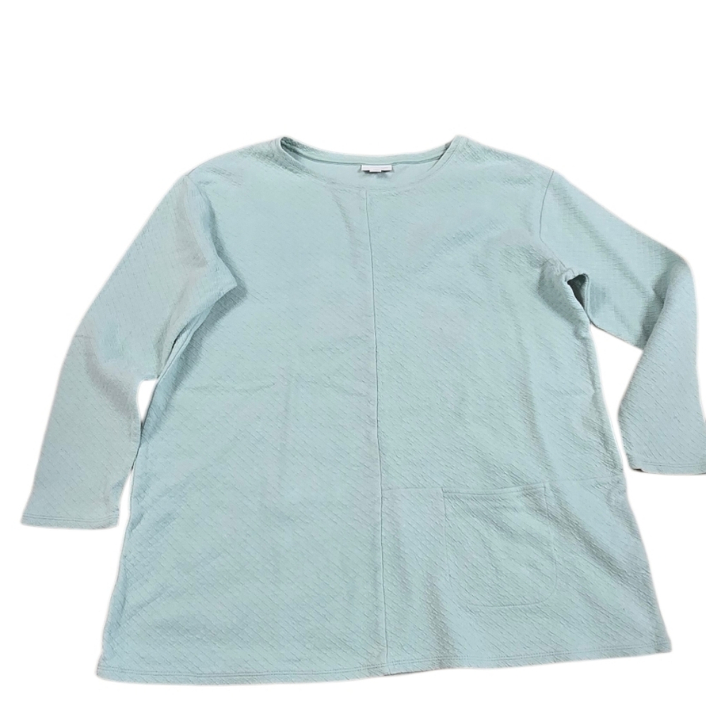J. Jill Mint Green Long Sleeve Top C6